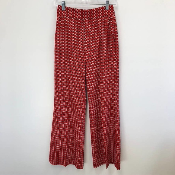 Alice + Olivia Red Wide Leg Jumpsuit - Picture 2 of 13